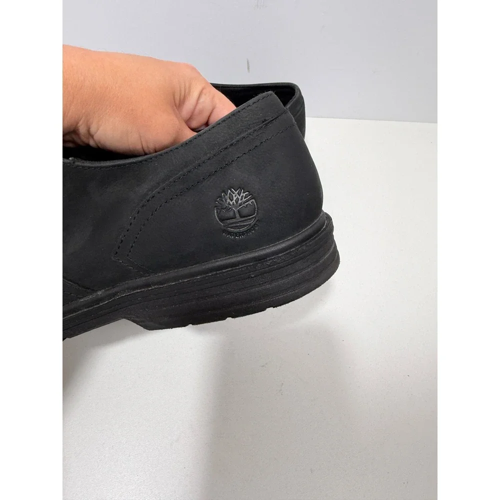 Timberland Swayer lane Mens 11.5 Black nubuck Waterproof Oxford Shoes A1QCZ shoe